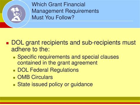 How is the job of a financial manager in a nonprofit organization different from that of a financial manager with a profitseeking firmread more there are many requirements for a business manager job. PPT - Uniform Administrative Requirements & Financial ...