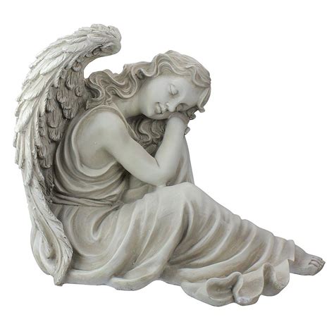 As she goes to the garden she prays over all her joyous flowers and plants. Northlight 19" Gray Peaceful Resting Angel Outdoor Garden ...