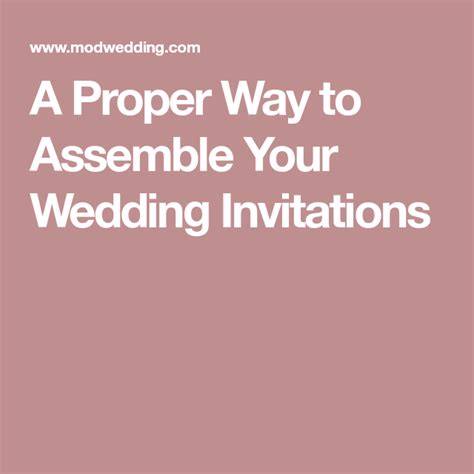 Assembly tips invitation only invitation with rsvp card additional cards invitation assembly tips introduction to wedding invitation assembly. A Proper Way to Assemble Your Wedding Invitations (With ...