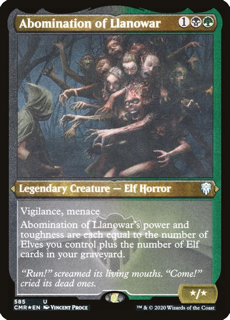 45% of 465 decks +38% synergy. Abomination of Llanowar · Commander Legends (CMR) #585 ...