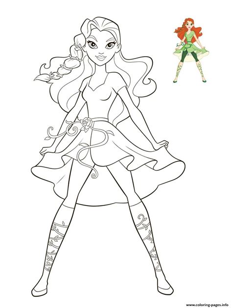 Pamela lillian isley) is a fictional supervillainess appearing in american comic books published by dc comics, commonly as an adversary of popular posts. Poison Ivy DC Super Hero Girls Coloring Pages Printable