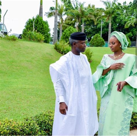 The vice president was accompanied to the venue by. Beautiful photos of VP Yemi Osinbajo and his family