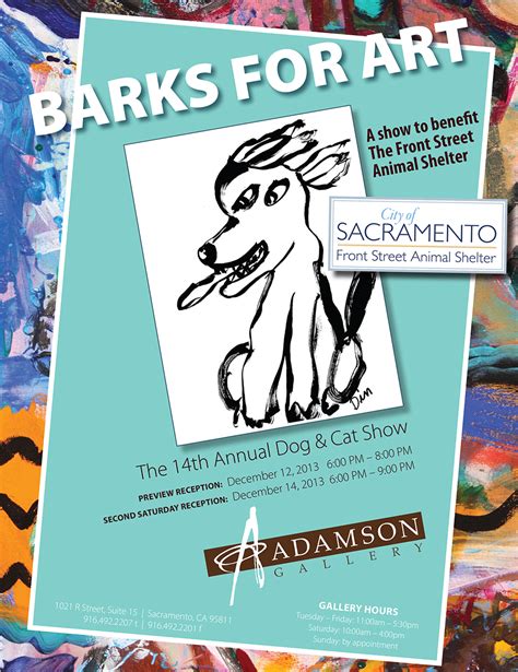 National adoptable and lost & found database. 'Barks for Art' show to benefit the Front St. Animal ...