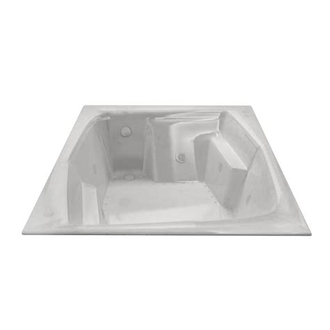 The 1st stage of installing a new jet tub or whirlpool tub is to build the tub deck around the new tub unit. Endurance Egret 53.75-in W x 71.75-in L White Acrylic ...