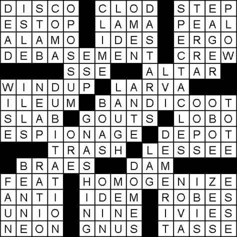 Use this crossword helper to enter crossword clues, search for specific words by the number of letters, or read our guide to learn new. Solution for Crossword Puzzle of March 5, 2019