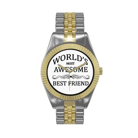 Read concrete playground's take on rom coms & nom noms 2021. World's Most Awesome Best Friend Wristwatch | Zazzle.com ...