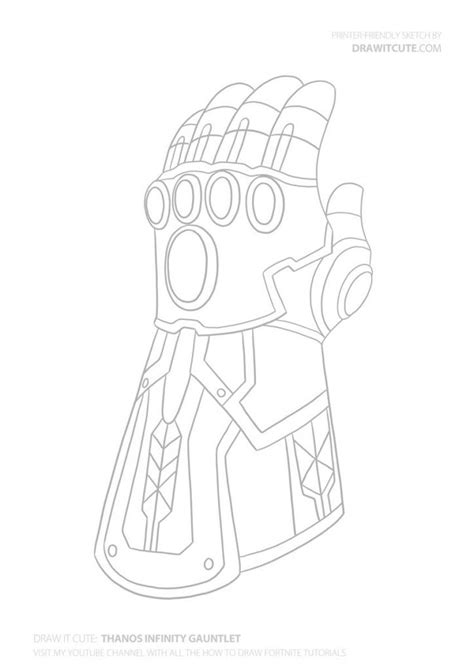 Seasons coloring pages is actual in every season. How to draw Thanos Infinity Gauntlet | Drawings, Coloring ...