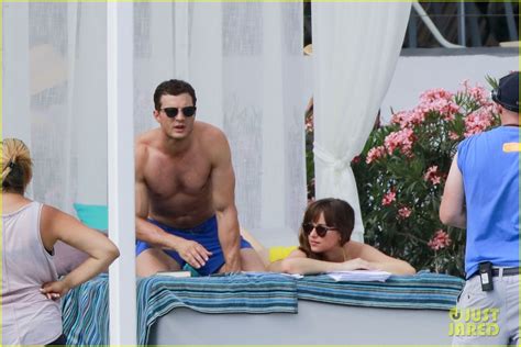 Fifty shades grey fifty shades darker fifty shades freed. Shirtless Jamie Dornan & Bikini-Clad Dakota Johnson Film ...