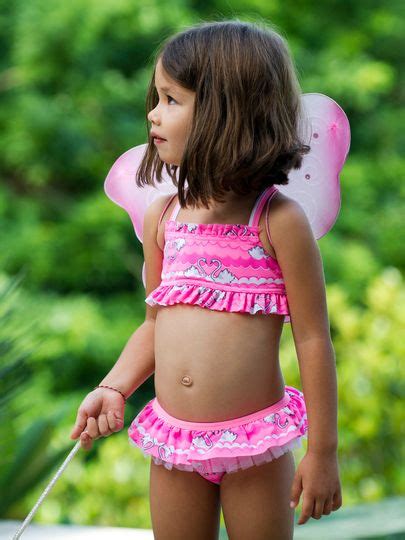 French cute toddler kid singing and dancing with a lovely english songs lol. Escargot Swan Toddler Girls Sports Bikini Set