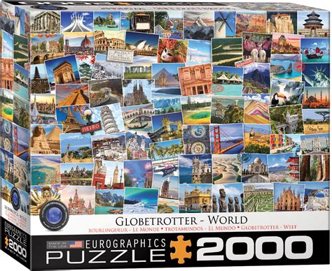 Puzzle 2000 is a whopping 27 x 37 inches in size and has 2000 pieces. 05480-Globetrotter World - 2000 Piece Puzzle *IN STOCK ...