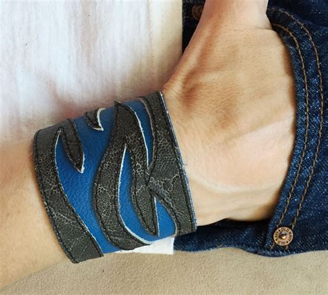 We did not find results for: Genuine leather bracelet cuff arm band flames design ...