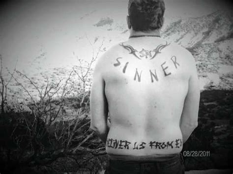 Sinner saint ambigram tattoos tattooshunt com. Sinner tattoo