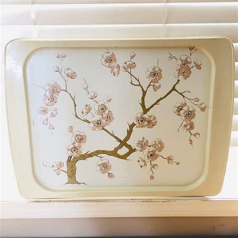 4.8 out of 5 stars306. Vintage Metal Tv Trays -Cherry Blossom Tree - Cal-Dak Set ...