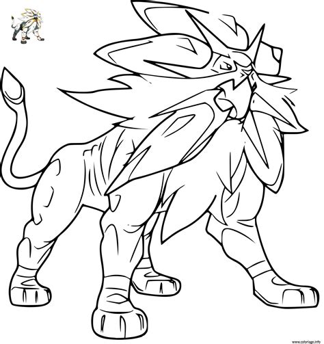Maybe you would like to learn more about one of these? Coloriage pokemon solgaleo gx - JeColorie.com