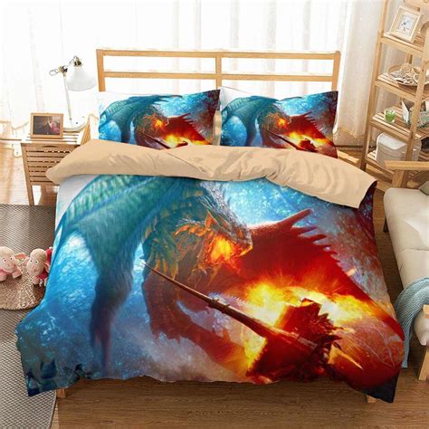 Discover our fabulous range of sheet sets for bed linen that will complement each other perfectly, with just about every colour imaginable. 3D Customize Monster Hunter World Bedding Set Duvet Cover ...