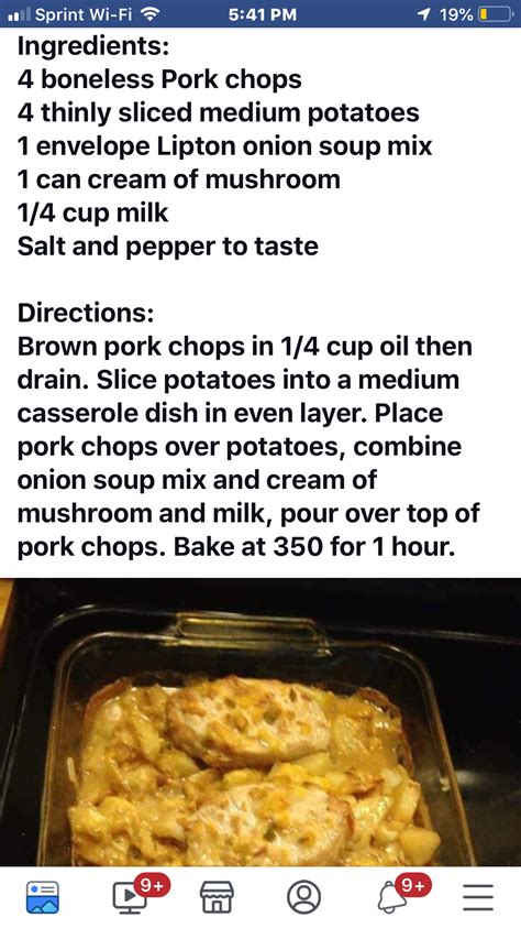 Lipton onion soup mix, pork chops, sour cream, flour, boiling water. Lipton Onion Soup Mix Pork Chops / Pork Chops and Rice with Creamy Mushroom Sauce - The Seasoned ...