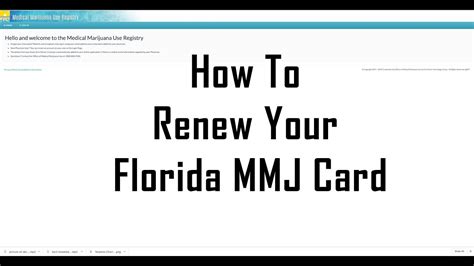 Arizona medical marijuana program registry identification card renewal fact sheet &. How To Renew Your Florida Medical Marijuana Card Electronically Online - YouTube