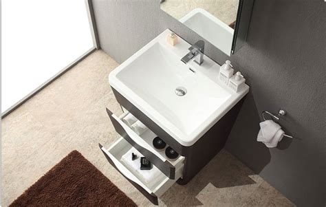 Made with the fines quality materials and designed by the industry's most acclaimed craftsmen and artists, our vanities are as durable as they are beautiful. 25 inch Modern Bathroom Vanity Chestnut Finish