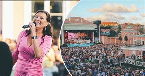 Lotta engberg and the audience singing the swedish song hon kommer med solsken at the swedish musical show lotta på liseberg. Lotta Engbergs succé - så många såg premiären av "Lotta på ...