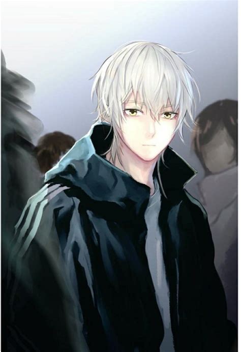 It is often used to denote outwardly in characters. The Best White Hair Anime Boy of All Time