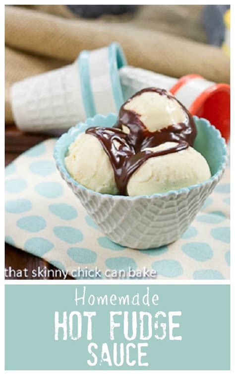 In small bowl, beat all ingredients except chocolate syrup, 1/4 teaspoon cinnamon and the ice cream with electric mixer on low speed 30 seconds, scraping bowl frequently. Hot Fudge Sauce - That Skinny Chick Can Bake