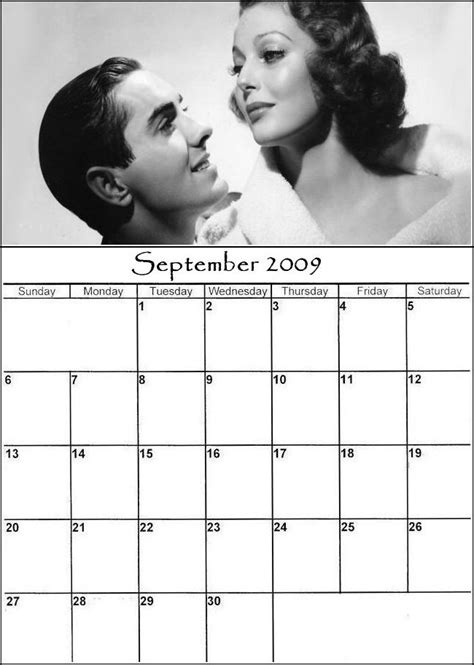 Click for a printable 2009 calendar. calendar_2009 - September