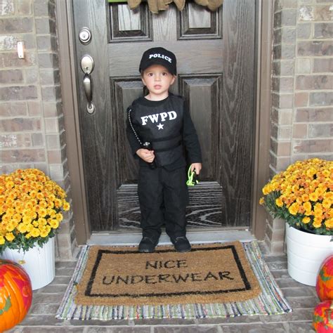 We accessorized using a cop package from the dollar tree. Posts about police costume on Operation Home | Police costume, Costumes, Happy halloween