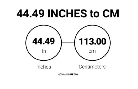 Maybe you would like to learn more about one of these? 44.49 Inches to CM - Howmanypedia.com