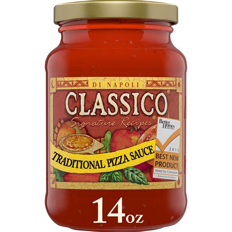 Classico Signature Recipes Traditional Pizza Sauce, 14 oz. Jar - Walmart.com - Walmart.com