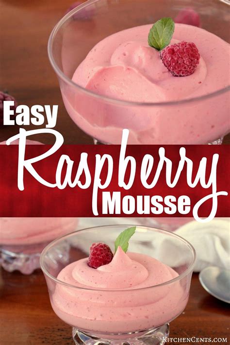 For every tsp of gelatin. Easy Raspberry Mousse | Raspberry mousse, Sweet treats ...
