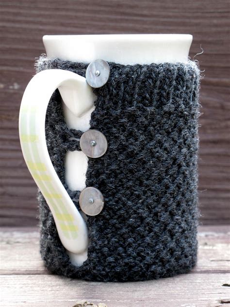 Knit a mug hug sweater. By Popular Demand | Crochet mug cozy, Crochet mug, Mug cozy