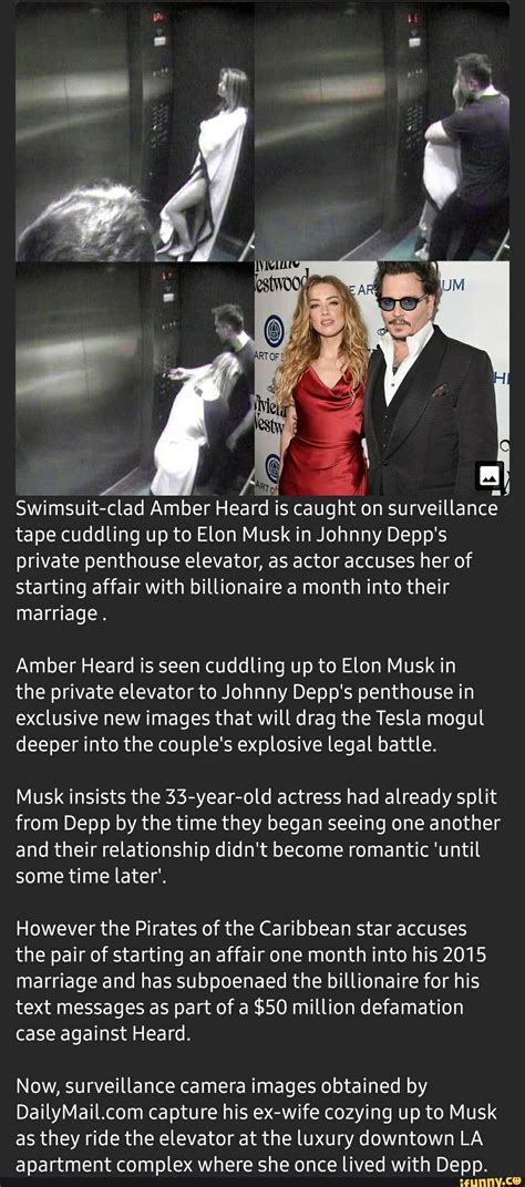 One way or the other, rumor has it that elon musk persisted in his pursuit of amber heard, even after depp and amber was living in the l.a. Swimsuit-clad Amber Heard is caught on surveillance tape ...