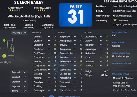 Maybe you would like to learn more about one of these? AMRL Leon Bailey - FM2016 선수/스탭 - 에펨코리아