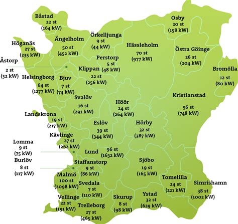 Skånetrafiken finns till för alla som bor, verkar och reser i skåne. Skånekarta Solenergi 2016 - Solar Region Skåne