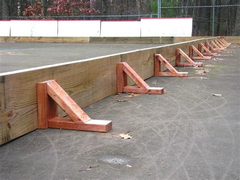 These boards last the longest, especially if you get green treated wood and paint it white. How to Build a Backyard Hockey Rink - How To Hockey