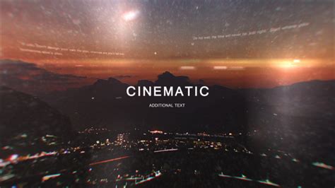 Free cinematic trailer titles templates. Cinematic Trailer » Free After Effects Template