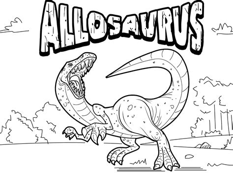 You might also be interested in coloring pages from allosaurus category. Allosaurus Coloring Page | Dinosaur | Pinterest | Activities