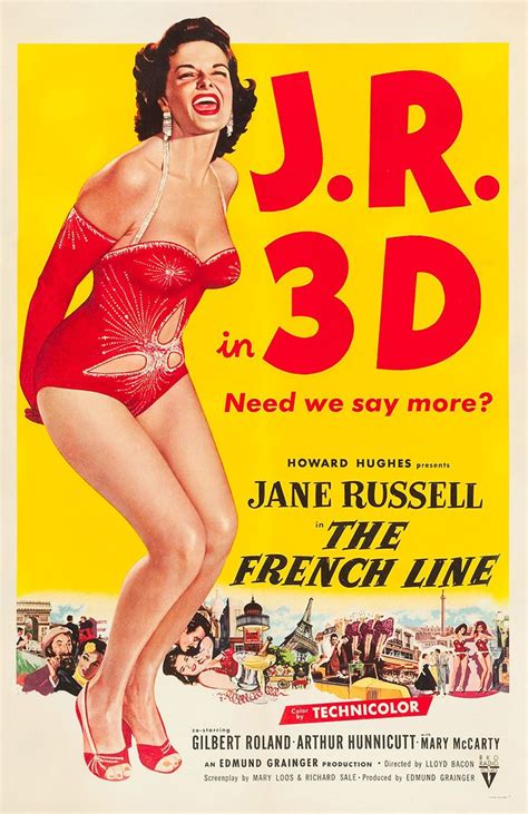 Across the line est un film réalisé par r. The French Line (1954) | Jane russell, Movie posters vintage