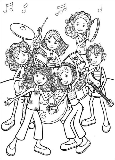 1329 x 920 jpeg 534 кб. kleurplaat Groovy Girls - Rockband | Coloring pages for ...
