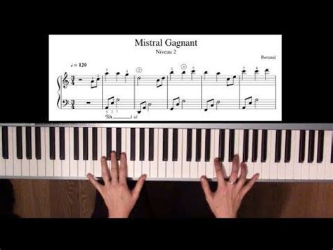 Noviscore édite pour vous des partitions de piano digitales tous niveaux. Partition piano sheet music / Renaud "Mistral gagnant ...