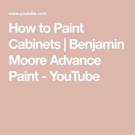 Extending the life of your existing kitchen cabinets is a lot easier than replacing them. How to Paint Cabinets | Benjamin Moore Advance Paint ...