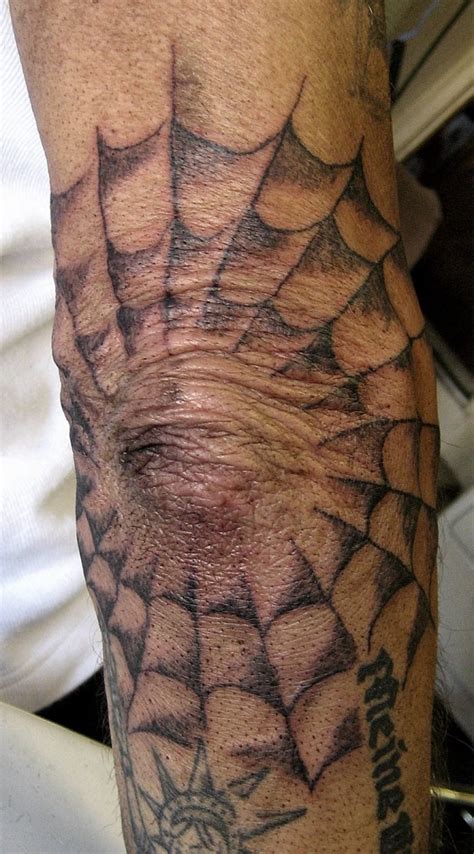 Spider web tattoos gained popularity in prison systems all across the united states during the late 1900s. Spider Web Tattoos