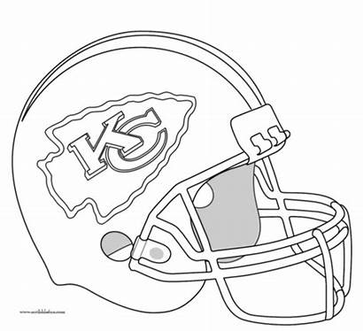 Chiefs Kansas Coloring Mahomes Helmet Patrick Printable