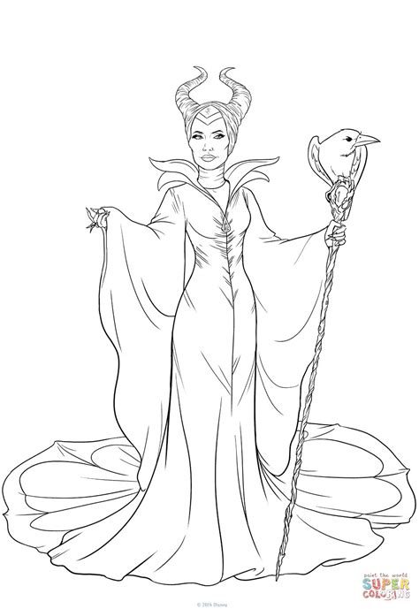Along with an assortment of chinese dragons. Maleficent coloring page | Free Printable Coloring Pages