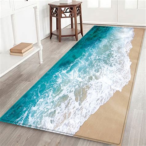 Au $12.66 to au $27.66. 60X180 CM Bath Mat Carpet Seascape Print Hallway Doormat ...