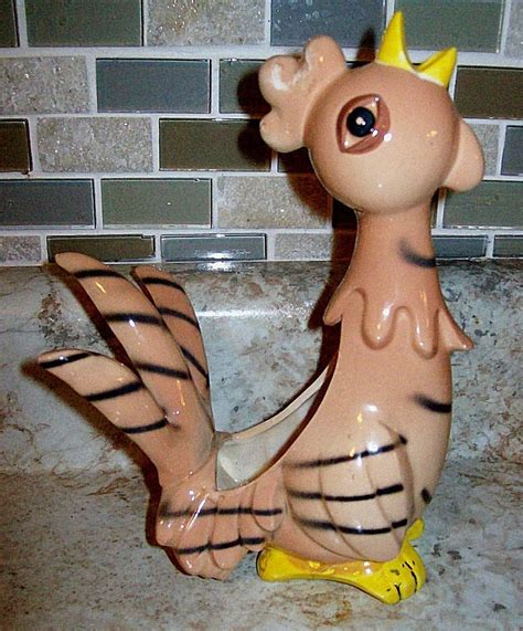 That thanksgiving turkey isn't the only bird that you can brine. Vtg Japan Anthropomorphic Chicken Rooster Sponge Holder ...