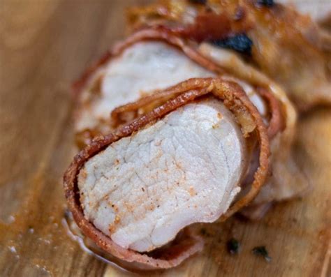 Line your baking sheet with plastic wrap and place bacon strips bake in oven for 35 minutes or until the internal temp gets to 145°f. To Bake A Pork Tenderloin Wrapped In Foil - Bacon Wrapped ...