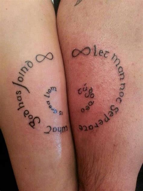 Cool his and her arm tattoo. Cool couples tattoo | Tattoo clothing, Best couple tattoos ...