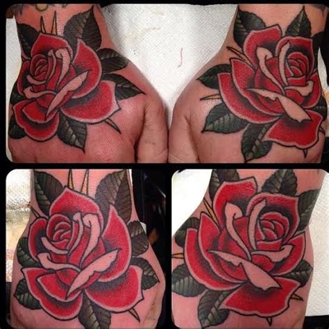 21 dragon tattoo sketch ideas. hand rose tattoo by Tim Hendricks | Traditional rose ...