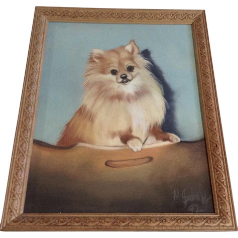 Pomeranian Puppy Dog Portrait Pastel Drawing Realism Signed by Artist from gumgumfuninthesun on ...